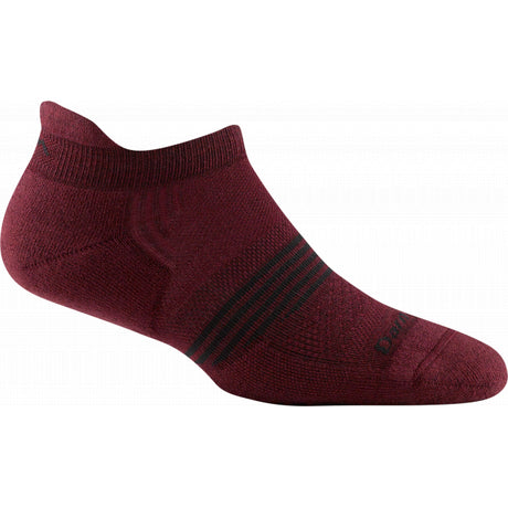 Darn Tough Element No Show Tab Lightweight with Cushion Burgundy