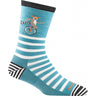 Darn Tough Animal Haus Crew Lightweight Aqua