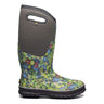 BOGS Women's Classic Tall Night Garden Dk Gray Multi