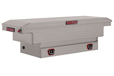 Weather Guard Aluminum Compact Low Profile Saddle Box Alum