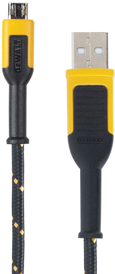 Dewalt 4 FT. Micro USB Reinforced Braided Cable Phone Charger