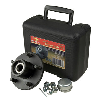 C.E. Smith Trailer Hub Kit 1in Spindle, 5 x 4-1/2in Stud; 1,250lb Capacity