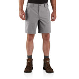 Carhartt Men's Force Relaxed Fit Light Weight Rpstp Short Asphalt