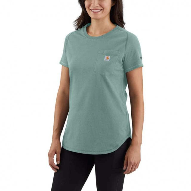 Carhartt Women's Force Relaxed Fit Medium Weight T-Shirt Succulent Heather