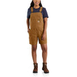 Carhartt Women's Rugged Flex Relaxed Fit Canvas Shortall Brown