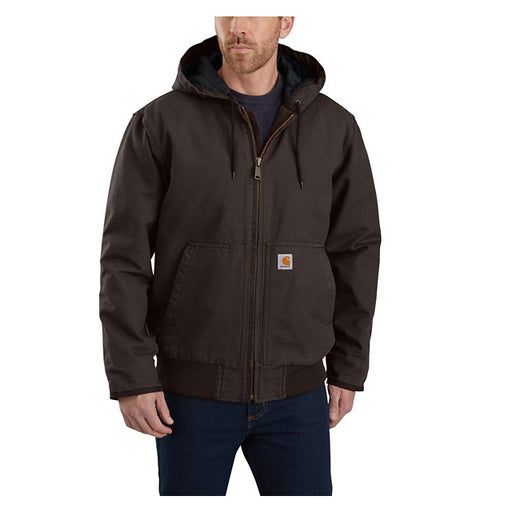 Carhartt Men's Washed Duck Insulated Active Softshell Jacket Brown