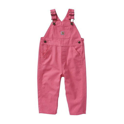 Carhartt Baby Girls' Canvas Bib Overalls Pink