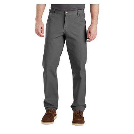 Carhartt Men's Rugged Flex Relaxed Fit Duck Utility Work Pant Gravel