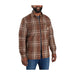 Carhartt Men's Relaxed Fit Flannel Sherpa-Lined Snap-Front Shirt Orange