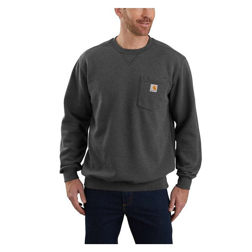 Carhartt Men's Pocket Crewneck Sweatshirt Grey
