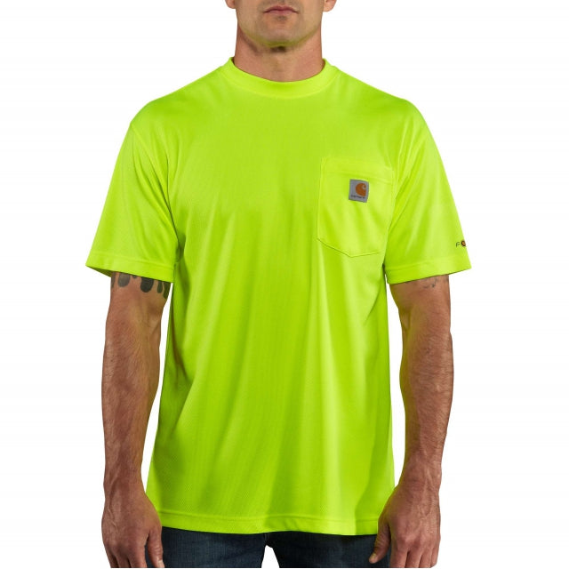 Carhartt Men's HV Frc Relaxed Fit Light Weight CE Short-Sleeved Pocket TSht Brite Lime