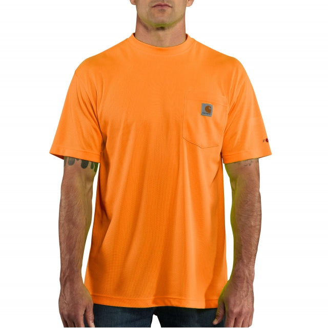 Carhartt Men's HV Frc Relaxed Fit Light Weight CE Short-Sleeved Pocket TSht Brite Orange