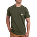 Carhartt Men's Force Relaxed Fit Cotton Delmont SS T-Shirt Moss / REG