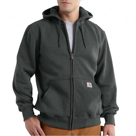 Carhartt Men's Rain Defender Loose Fit Heavyweight FZip Sweatshirt Carbon Heather