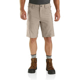 Carhartt Men's Force Relaxed Fit Light Weight Rpstp Short Tan