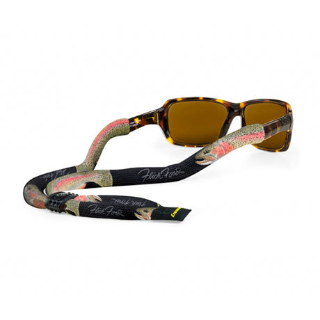 Croakies Suiter Xl Poly Rainbow Trt Blk Print