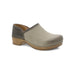 Dansko Women's Brenna Taupe Burnished Suede Taupe