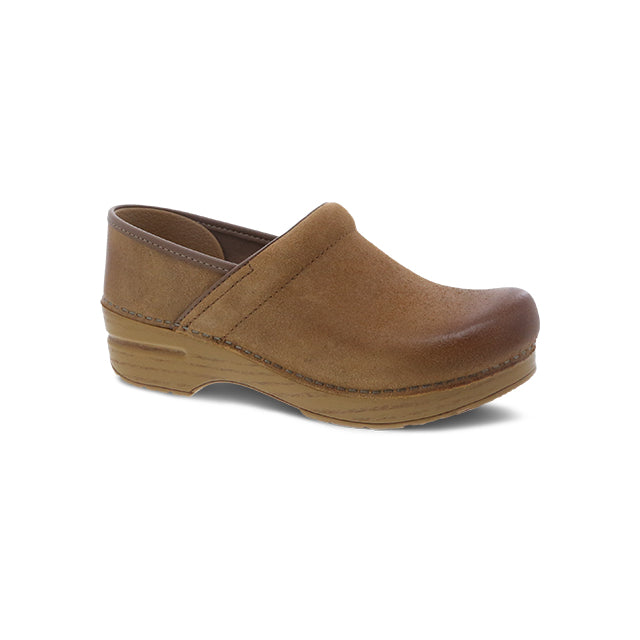 Dansko Women's Professional Tan Burnished Suede Tan