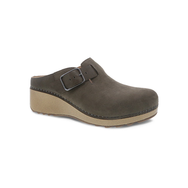 Dansko Women's Caia Taupe Milled Nubuck Clog Taupe