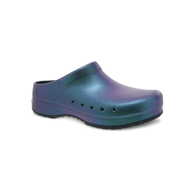 Dansko Women's Kane Black Iridescent Molded Clog Black Iridescent