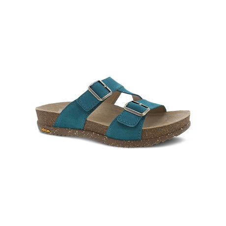 Dansko Women's Dayna Teal Suede Sandal Teal