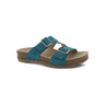 Dansko Women's Dayna Teal Suede Sandal Teal