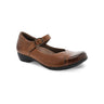 Dansko Women's Fawna Chestnut Burnished Calf Shoe Chestnut