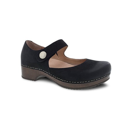 Dansko Women's Beatrice Black Burnished Nubuck Shoe Black