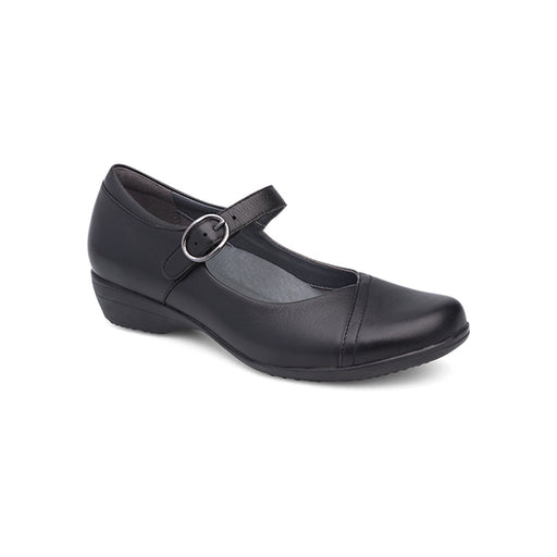 Dansko Women's Fawna Wide Black Milled Nappa Shoe Black