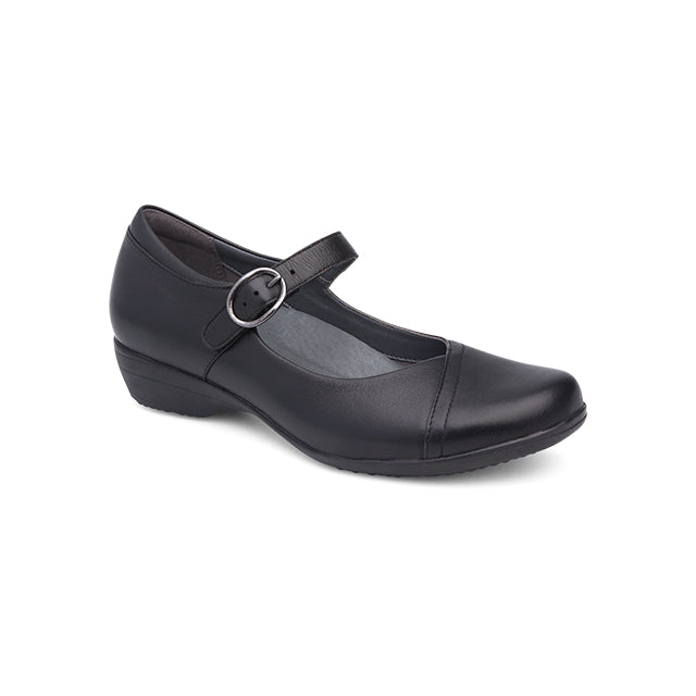 Women's Fawna Wide Black Milled Nappa Shoe