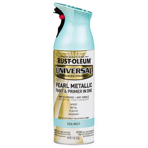 RUST-OLEUM 11 OZ Universal Metallic Spray Paint - Sea Mist SEA_MIST /  / PEARL_METALLIC