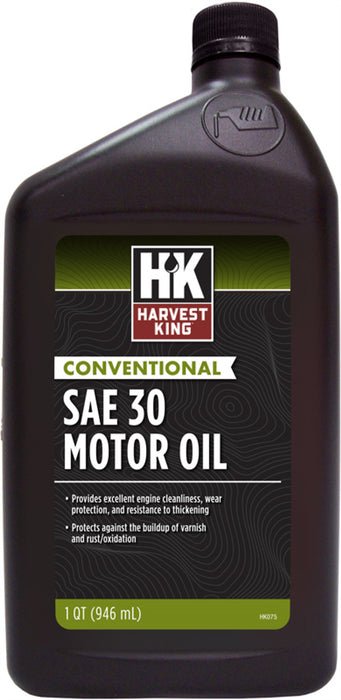 Harvest King Conventional SAE 30 Motor Oil, 1qt