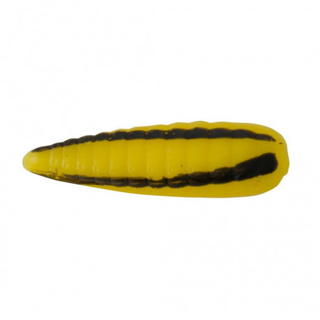 Johnson Beetle Spin Nickel Blade | 1/32 oz | 1in | 3cm | 10 | Model #BSVP1/32-YBS Yellow/Black Stripe