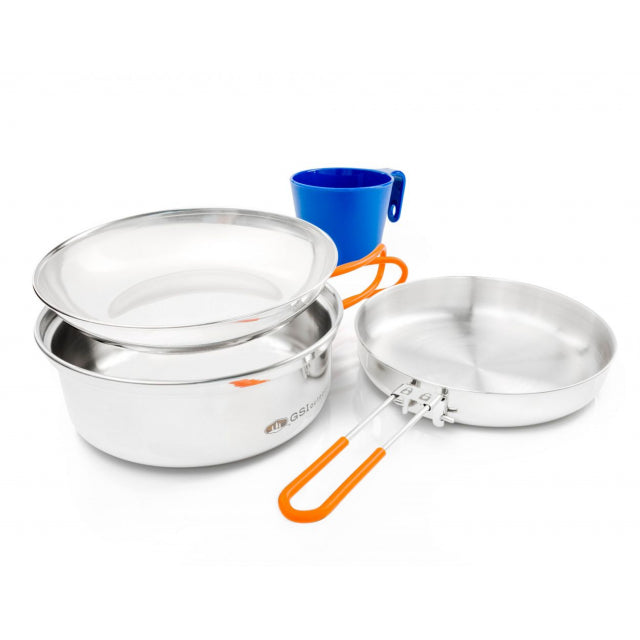 GSI Outdoors Glacier Stainless 1 Person Mess Kit