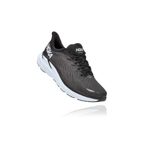 HOKA Men's Clifton 8 Black / White