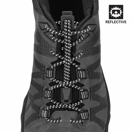 Nathan Reflective Run Laces Black