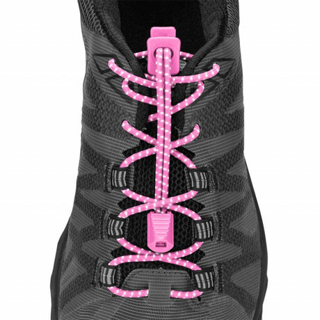 Nathan Reflective Run Laces Pink