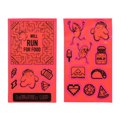 Nathan Reflective Sticker Pack - Aliens Hi-Viz Pink