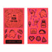 Nathan Reflective Sticker Pack - Aliens Hi-Viz Pink