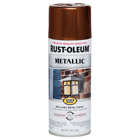 RUST-OLEUM 12 OZ Stops Rust Metallic Spray Paint - Vintage Copper VINCOPPR