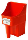 Miller MFG 3 Qt Plastic Feed Scoop RED