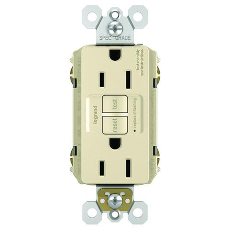 Pass & Seymour 15A Self-Test GFCI Receptacle, Light Almond LIGHT_ALMOND