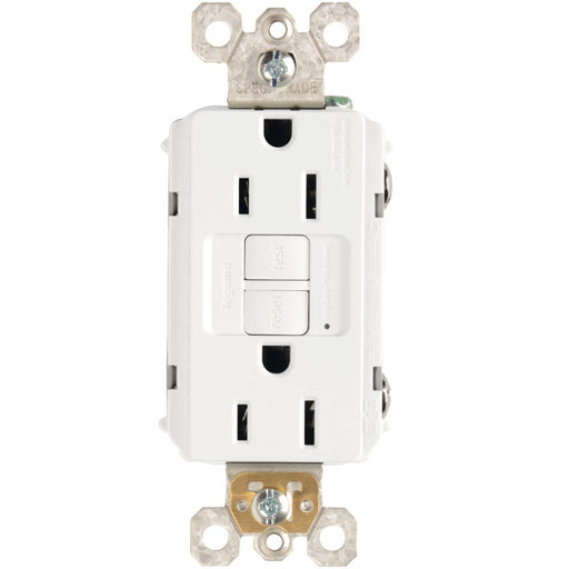 Pass & Seymour Spec Grade 15A Tamper Resistant Self Test GFCI Receptacle, White WHITE