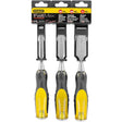 Stanley Tools FATMAX 3pc Thru Tang Butt Chisel Set