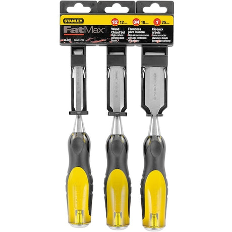 Stanley Tools FATMAX 3pc Thru Tang Butt Chisel Set