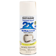 RUST-OLEUM 12 OZ Painter's Touch 2X Ultra Cover Satin Spray Paint - Satin Heirloom White HEIRLOOM_WHITE