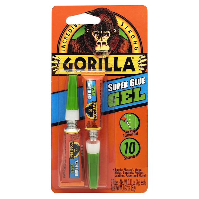 Gorilla Glue 3g Super Glue Gel Tubes - 2 PACK