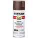 RUST-OLEUM 12 OZ Stops Rust Protective Enamel Spray Paint -Satin Dark Brown DKBRN