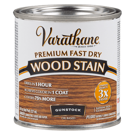 VARATHANE Half Pint Fast Dry - Stain Gunstock GUNSTOCK