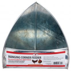 Miller MFG Galvanized Hanging Corner Poultry Feeder